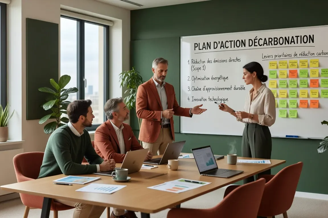 Plan d'action décarbonation entreprise