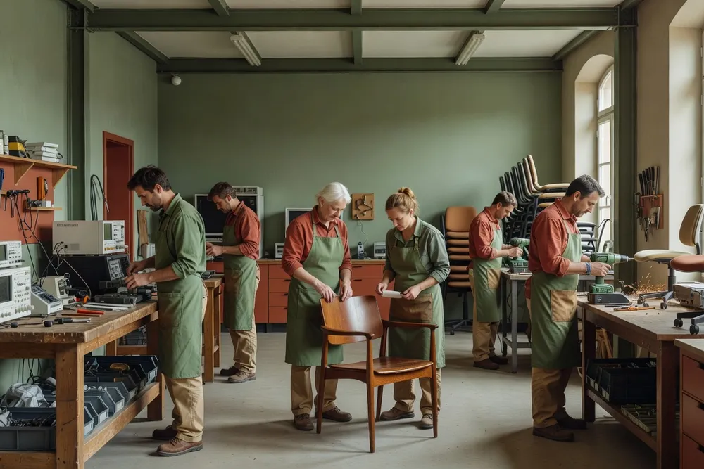 Atelier de réparation et reemploi de materiel professionnel