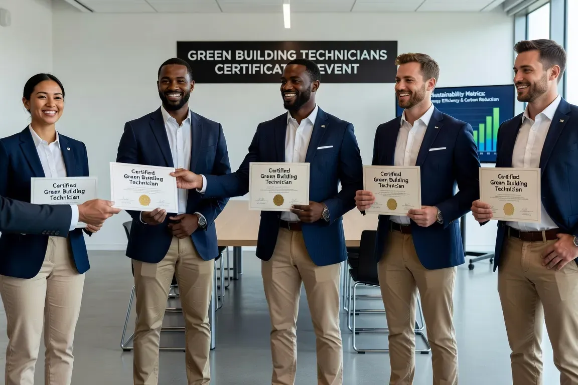 Remise de certificat professionnel en transition énergétique